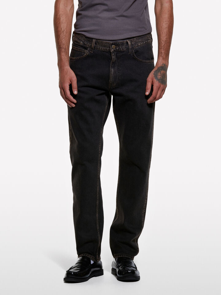 Blue Style 75 regular fit jeans - men's regular fit jeans - Black | Sisley image number 3